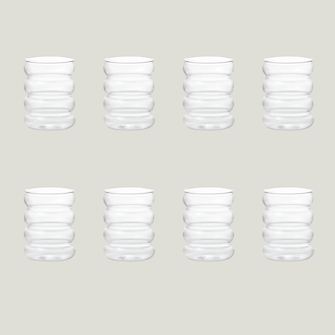 "Puffy" Trinkglas 8er Set