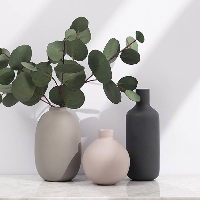 "Trio Anthrazit" Keramikvase