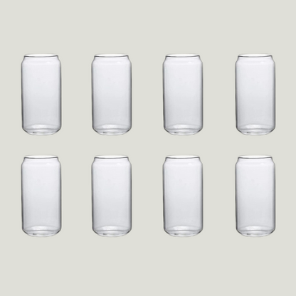 "Can" Trinkglas 8er Set