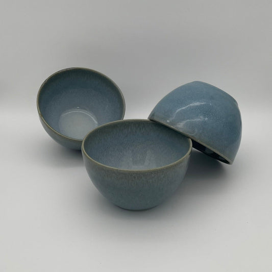 "Ocean Breeze" Schale – Handgefertigte Keramik aus Portugal (Ø 15 cm, blaugrün)