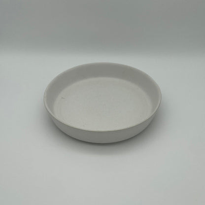 "White Coast" Tiefer Teller – Handgefertigte Keramik aus Portugal (Ø 22 cm, matt-weiß)