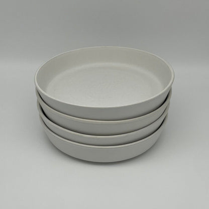 "White Coast" Tiefer Teller – Handgefertigte Keramik aus Portugal (Ø 22 cm, matt-weiß)