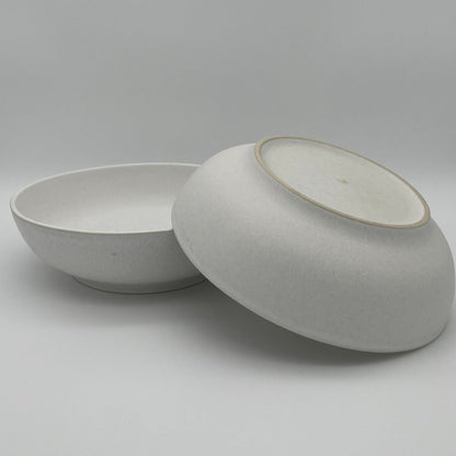 "White Coast" Pasta- und Salatteller – Handgefertigte Keramik aus Portugal (Ø 22 cm, matt-weiß)